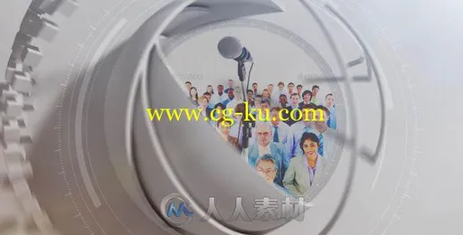 动感球形变换企业图片标志展示幻灯片AE模板 Videohive Spherical Logo 19679401的图片1