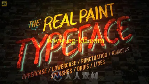 超酷多彩油漆绘画手写文字动画工具包展示幻灯片AE模板Videohive Real Paint Typef的图片1