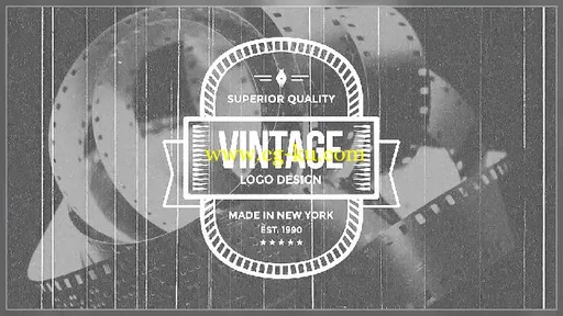 时尚复古字幕徽章标题排版设计AE模板 Videohive Authentic Vintage Titles 19616553的图片4