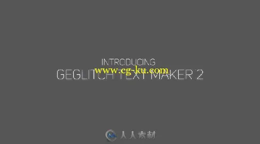 时尚绚丽故障闪烁影视文字标题动画视频开场AE模板 Videohive Ge Glitch Text Ma的图片2