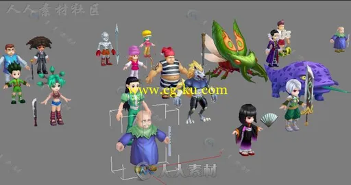 Q版手游《猎人》全部角色3D模型的图片4