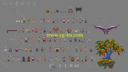 国漫力作【不良人】一百多角色3D模型的图片1