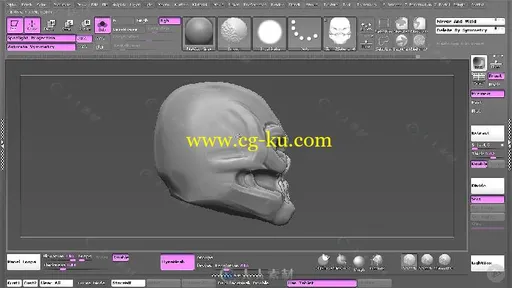 Zbrush概念怪兽雕刻设计大师级训练视频教程 PLURALSIGHT SCULPTING THE NECROKNIGH的图片8