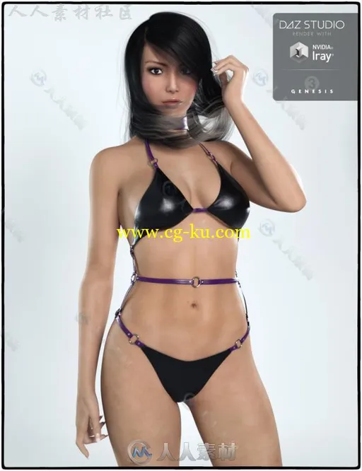 美丽高挑性感的女性角色3D模型合辑的图片7