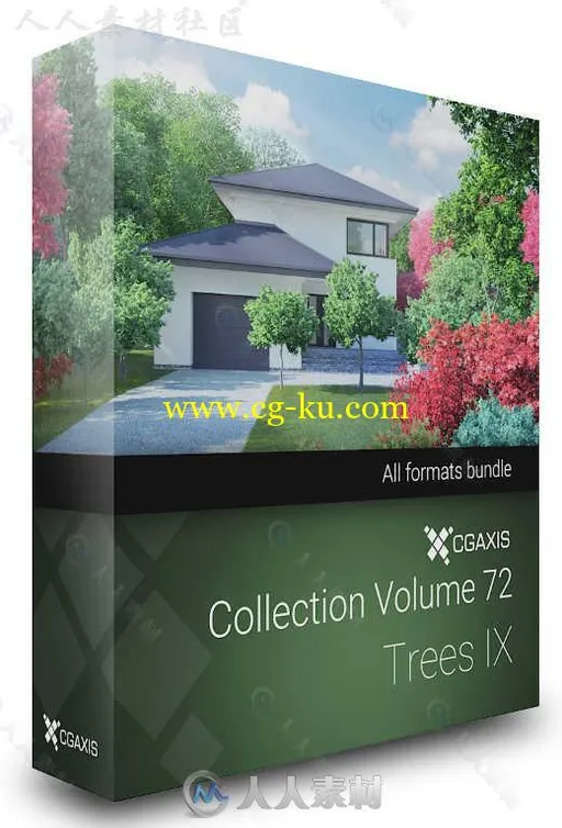 32组高精度针叶树3D模型合辑 CGAXIS MODELS VOLUME 72 TREES IX VRAY ONLY的图片1