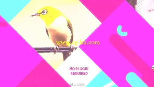 简单时尚多彩活力幻灯片相册动画AE模板 Videohive Simple Colorful Opener 18324511的图片3