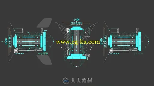 超酷科技动态UI信息图HUD界面动画展示AE模板Videohive HUD UI Infographics Pack的图片3