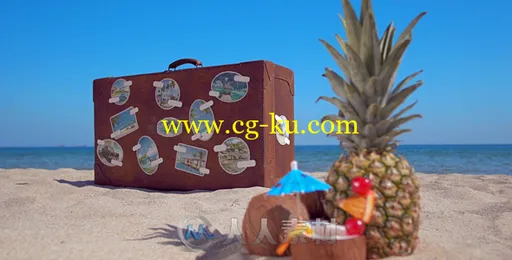 复古手提箱展示照片假日旅游幻灯片相册动画AE模板Videohive The Retro Suitcase H的图片1