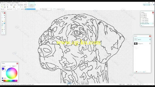 轻松数字绘画实例训练视频教程 UDEMY LEARN THE SECRET OF DIGITAL DOG PAINTINGS的图片4