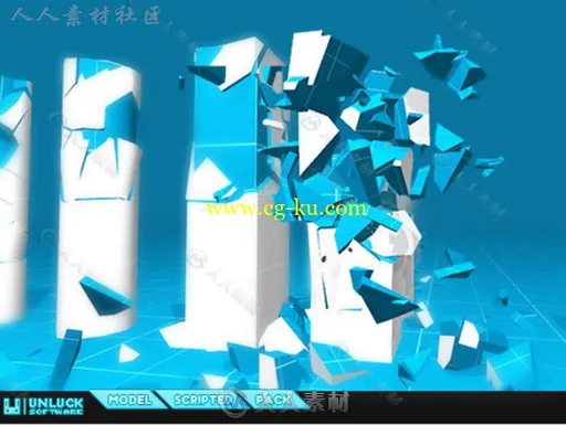 碎片物体道具3D模型Unity游戏素材资源的图片1