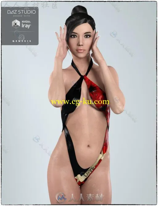 性感妖娆美丽的女性角色3D模型合辑的图片2