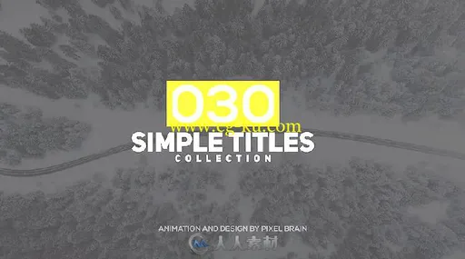 现代简单时尚文字字幕标题排版动画AE模板 Videohive Simple Titles 19626743的图片3