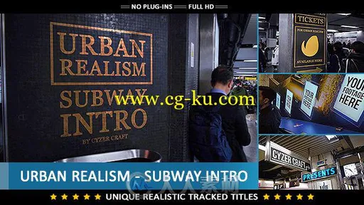 现代城市地铁介绍宣传视频包装AE模板 Videohive Urban Realism Subway Intro 196的图片2