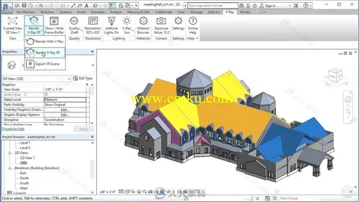 Revit中VRay灯光渲染技术视频教程 PLURALSIGHT LIGHTING AND RENDERING WITH V-RAY的图片8