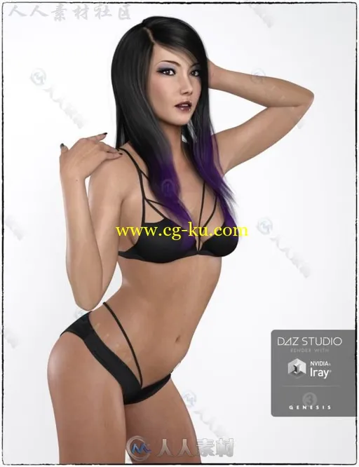 性感美丽妖娆的女性角色3D模型合辑的图片4