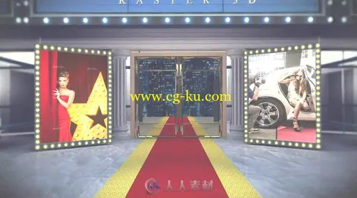 现代华丽影视典礼红地毯展示幻灯片AE模板 Videohive Red Carpet-3 19682814的图片3