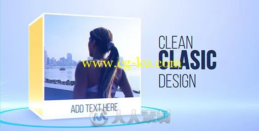 创意时尚三维盒子展示动态照片幻灯片相册动画AE模板Videohive Classic Box Promo的图片1