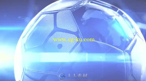 创意科技足球动画展示体育球赛开场片头AE模板 Videohive Football Opener 16950953的图片2