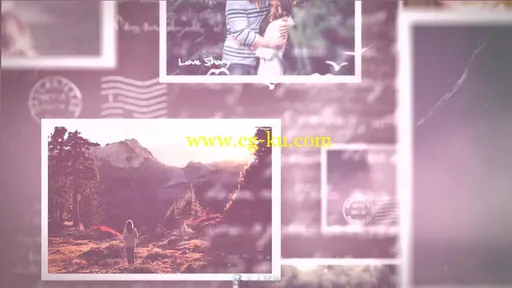 美丽优雅照片滑落怀旧记忆幻灯片相册动画AE模板Videohive Memories of Moments 19的图片3