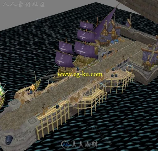 《撸撸联盟》MOBA精品全套场景3D模型的图片12