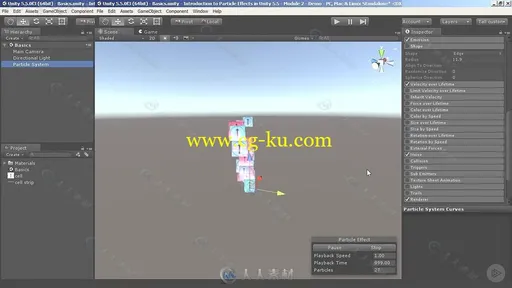 Unity粒子系统基础训练视频教程 PLURALSIGHT UNITY PARTICLE SYSTEM FUNDAMENTALS的图片1