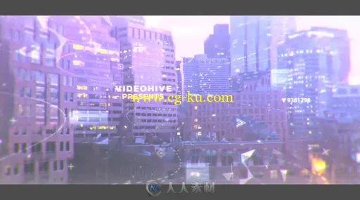 未来科技视差幻灯片城市宣传AE模板 Videohive Futuristic Slideshow 19591528的图片4