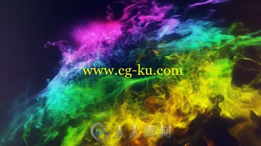 美丽五颜六色的粒子冲击标志显示LOGO演绎AE模板Videohive Colors Of Circles Logo的图片1