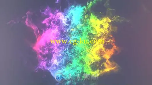 美丽五颜六色的粒子冲击标志显示LOGO演绎AE模板Videohive Colors Of Circles Logo的图片2