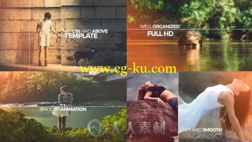 简单优雅的照片库展示幻灯片相册动画AE模板Videohive Elegant Opener Slideshow 1的图片1