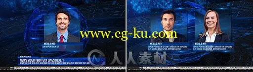 现代炫酷科技感电视广播设计新闻包AE模板Videohive Broadcast Design News Packag的图片12