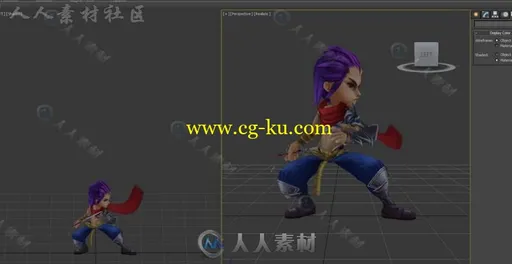 Q版游戏【双龙诀】带动作全套3D模型的图片1