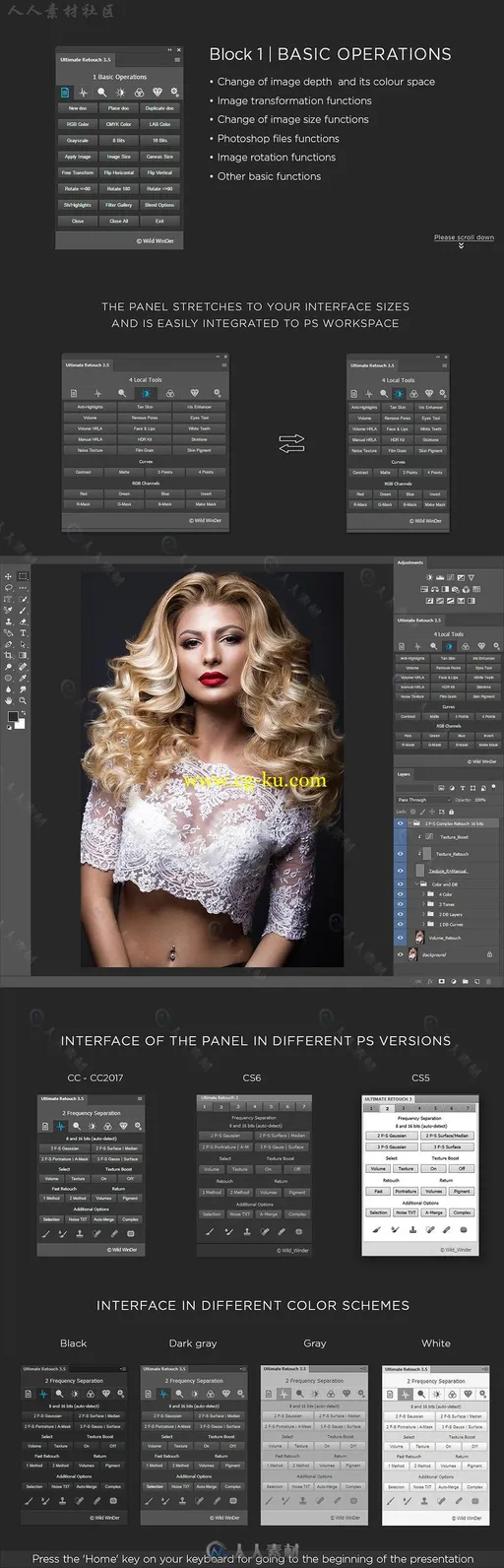 Ultimate Retouch Panel终极肖像美容润饰PS插件V3.5版 Ultimate Retouch Panel 3.5的图片1