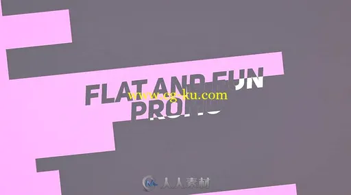 时尚动感有趣的夏季服装展示幻灯片产品宣传AE模板Videohive Flat And Fun Promo 1的图片2