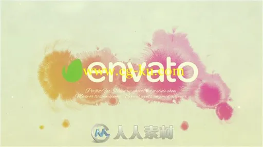 现代美丽优雅水墨视差幻灯片相册动画AE模板 Videohive Elegant Slideshow 17443254的图片1