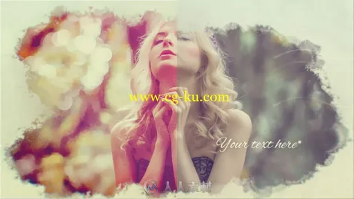 现代美丽优雅水墨视差幻灯片相册动画AE模板 Videohive Elegant Slideshow 17443254的图片2