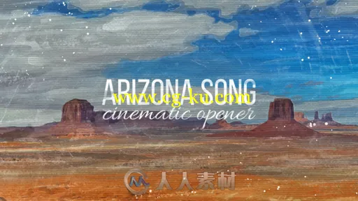 时尚油画风格视差照片展示幻灯片相册动画AE模板Videohive Arizona Song Cinematic的图片2