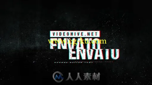 创意科技故障效果标志LOGO演绎AE模板 Videohive Grunge Glitch Logo 19552310的图片1