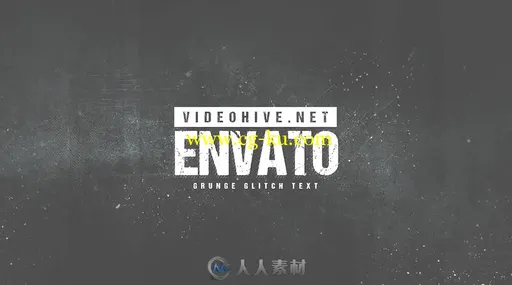 创意科技故障效果标志LOGO演绎AE模板 Videohive Grunge Glitch Logo 19552310的图片2