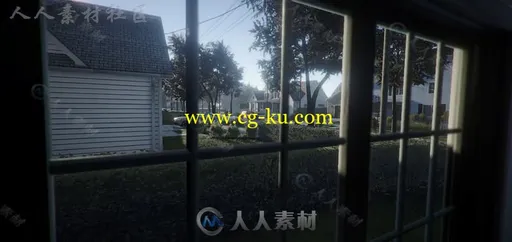 美丽幽静的郊区住宅和街道城市环境3D模型Unity游戏素材资源的图片12