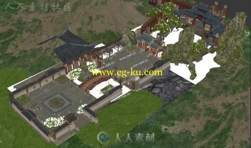 最全3D手游《侠隐江湖 》全部游戏场景3D模型（max unity 双版本）的图片4