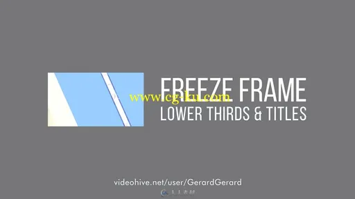 时尚冻结效果现代企业标题排版动画AE模板Videohive Freeze Frame Lower Thirds 17的图片1