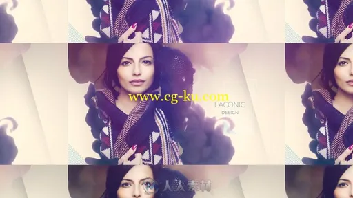 美丽动态水墨散开照片展示幻灯片相册动画AE模板 Videohive Ink Promo Slideshow 1的图片1