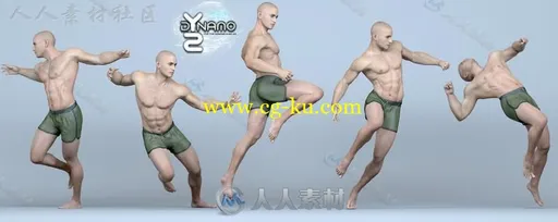 时尚超酷奇妙的男性动态姿势3D模型合辑的图片3