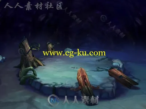 Q版魔幻风格手游场景3D模型的图片7