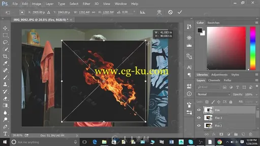 PS火焰特效实例训练视频教程 SKILLSHARE PHOTOSHOP SPECIAL EFFECTS FOR BEGINNING的图片2