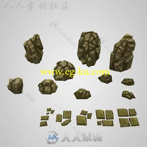 低多彩手绘村庄幻想环境3D模型Unity游戏素材资源的图片11