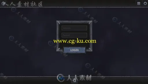 传统灵活的RPG界面UI外皮贴图和材质Unity游戏素材资源的图片3