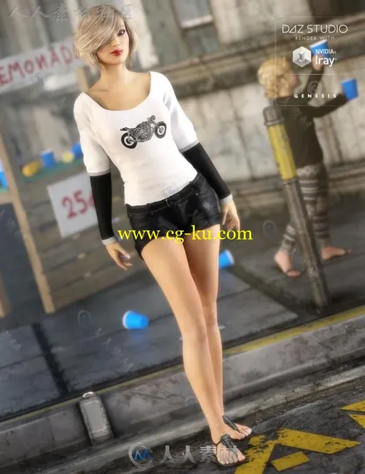 女性性感可爱清凉的夏季服装3D模型合辑的图片3