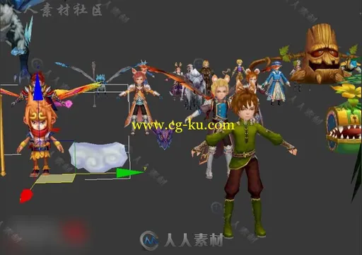 《魔王战记》全套角色3D模型的图片1