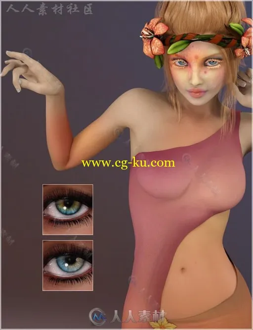 甜蜜可爱性感的女孩角色3D模型合辑的图片3